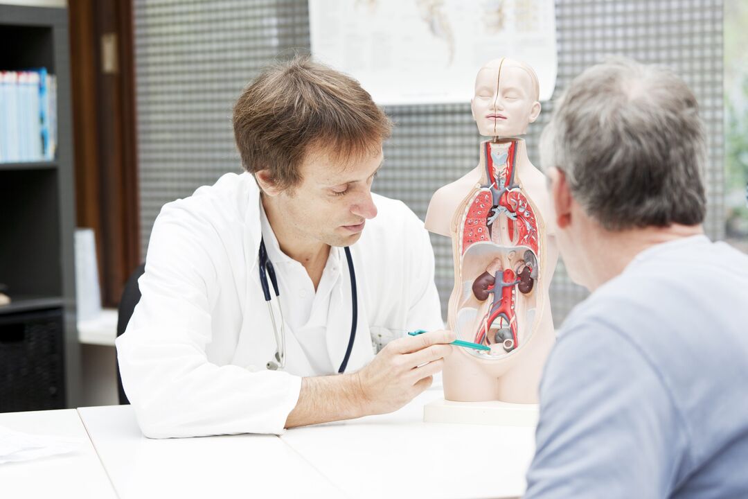 кансультацыя лекара пры прастатыце